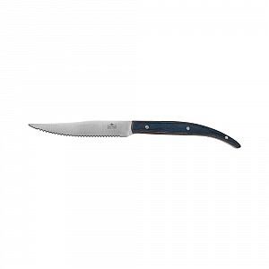 Нож для стейка 235мм с зубцами синяя ручка Luxstahl   (Кл. кт2531)