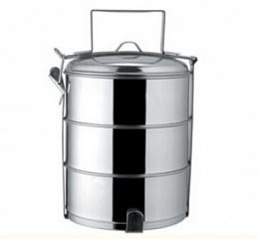 Судок из 3-х кастрюль 1,0л. d-150мм нержавеющий 