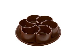 Менажница керамическая ELGAVA Brown 300 мм