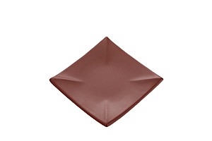 Тарелка квадратная керамическая ELGAVA Brown 155 мм 