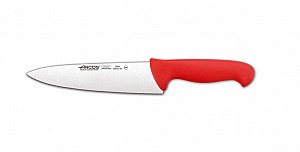 Нож поварской "Шеф" Arcos 200 мм (292122) красная рукоятка