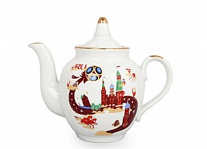 Чайник 900 мл Гранатовый Россия ФИФА