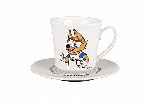 Чашка чайная с блюдцем 250 мл Забивака ФИФА