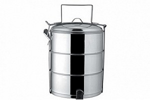 Судок 3 кастрюли нержавеющая сталь 0,9 л