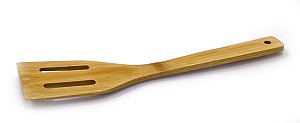 Лопатка кулинарная бамбуковая с прорезями 115 мм [FJ106]