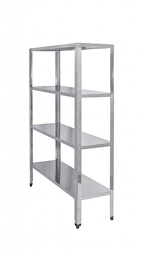 Стеллаж кухонный Luxstahl СР-1800х1000х300/4 нерж