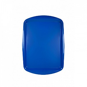 Поднос столовый 490х360 мм синий полипропилен особо прочный