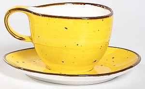 Чайная пара 250 мл фарфор Дыня (блюдца 160х150 мм)